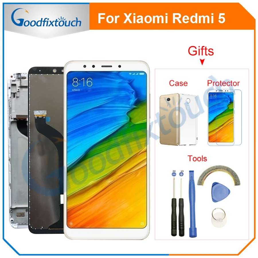 ЖК-дисплей для Xiaomi Redmi 5 + кодирующий преобразователь сенсорного экрана в сборе с