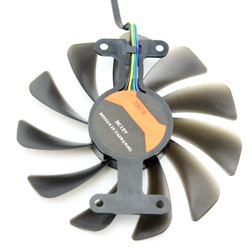 2pcs/lot Video cards fan GTX1070 GPU Cooler For ZOTAC GeForce GTX 1070 AMP Edition Graphics Card cooling as Replacement