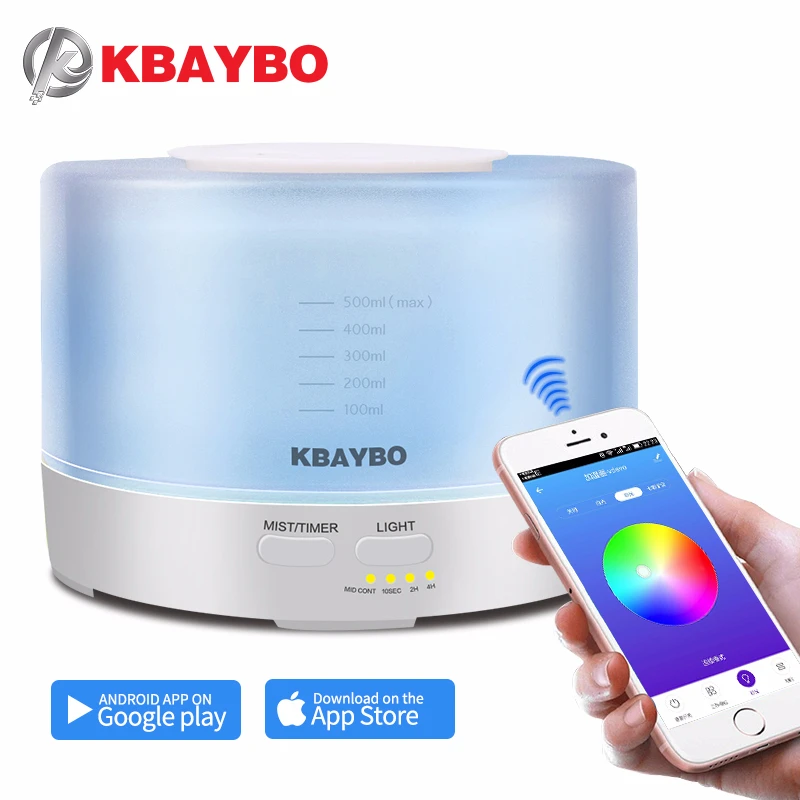 

500ml Air Humidifier with APP Remote Control Electric Aroma Essential Oil Diffuser Aromatherapy mist maker for home bedroom