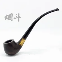 Длинный держатель для сигарет из эбенового дерева креативная трубка для курения дыма подарок может быть демонтирован изогнутые трубки для сигарет Q139