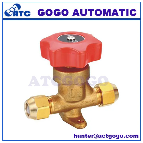 Refrigeration Brass Hand Valve Air Conditioning Cold Storage shut off