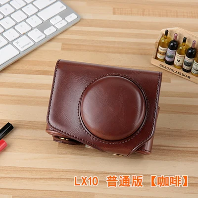 

New PU Leather Camera Bag Case Cover For Panasonic LX10 LUMIX LX10 DMC-LX10 Camera video case camera case & a strap