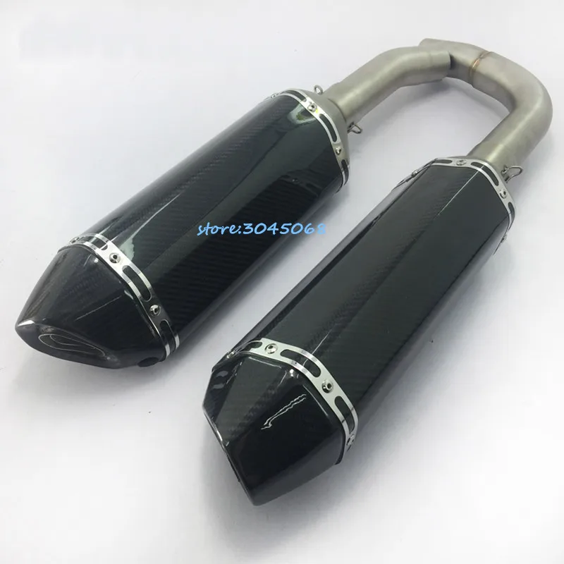 

Modified Motorcycle Exhaust Middle Link Pipe Carbon Fiber Muffler Sticker For YAMAHA YZF R1 YZF-R1 2009 2010 2011 2012 2013 2014