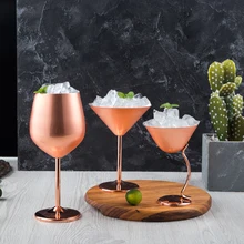 Шикарный бокал для вина из нержавеющей стали, бокал для коктейля, шампанского, десерта, чашка для бара, кухонные инструменты, вечерние принадлежности, посуда для напитков, кружка