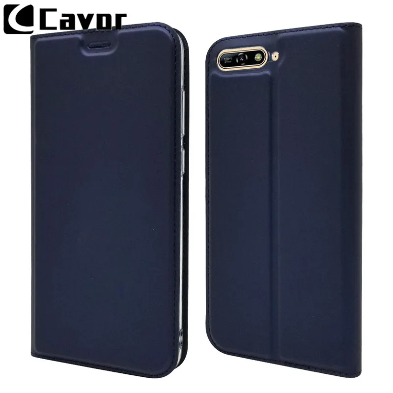 Fashion Leather Cases For Huawei Y6 Y9 Y 6 9 2018 Flip Case Wallet Cover Fundas Hoesjes Coque Etui Mobile Phone Accessories Para