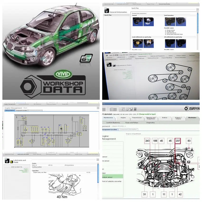 2019 новейшее автоматическое программное обеспечение Vivid Workshop data 10,20 обслуживание автомобиля провод схема автосервис 10,2 данные до 12 В