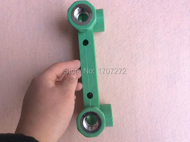 

Free shipping ppr 25mm to 1/2PT Thread Water Pipe Tube Hose Double Elbow Fitting Connector