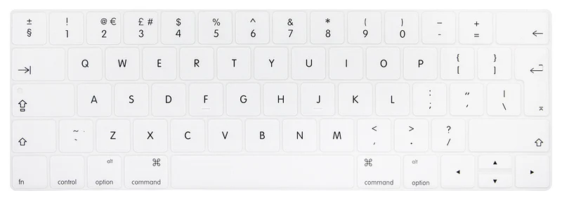 ЕС защита клавиатуры для Macbook Pro 13 13,3 Сенсорная панель силиконовый чехол для клавиатуры MacbookPro 15 15,4 с сенсорной панелью защита кожи - Цвет: Белый