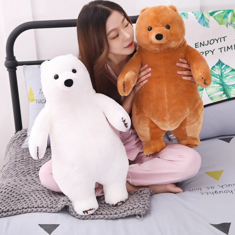 

High Quality Toy Cartoon Polar Bear Big Brown Bear Plush Toys 60cm Stuffed Plush Animals Bear Doll Birthday Gift For Children