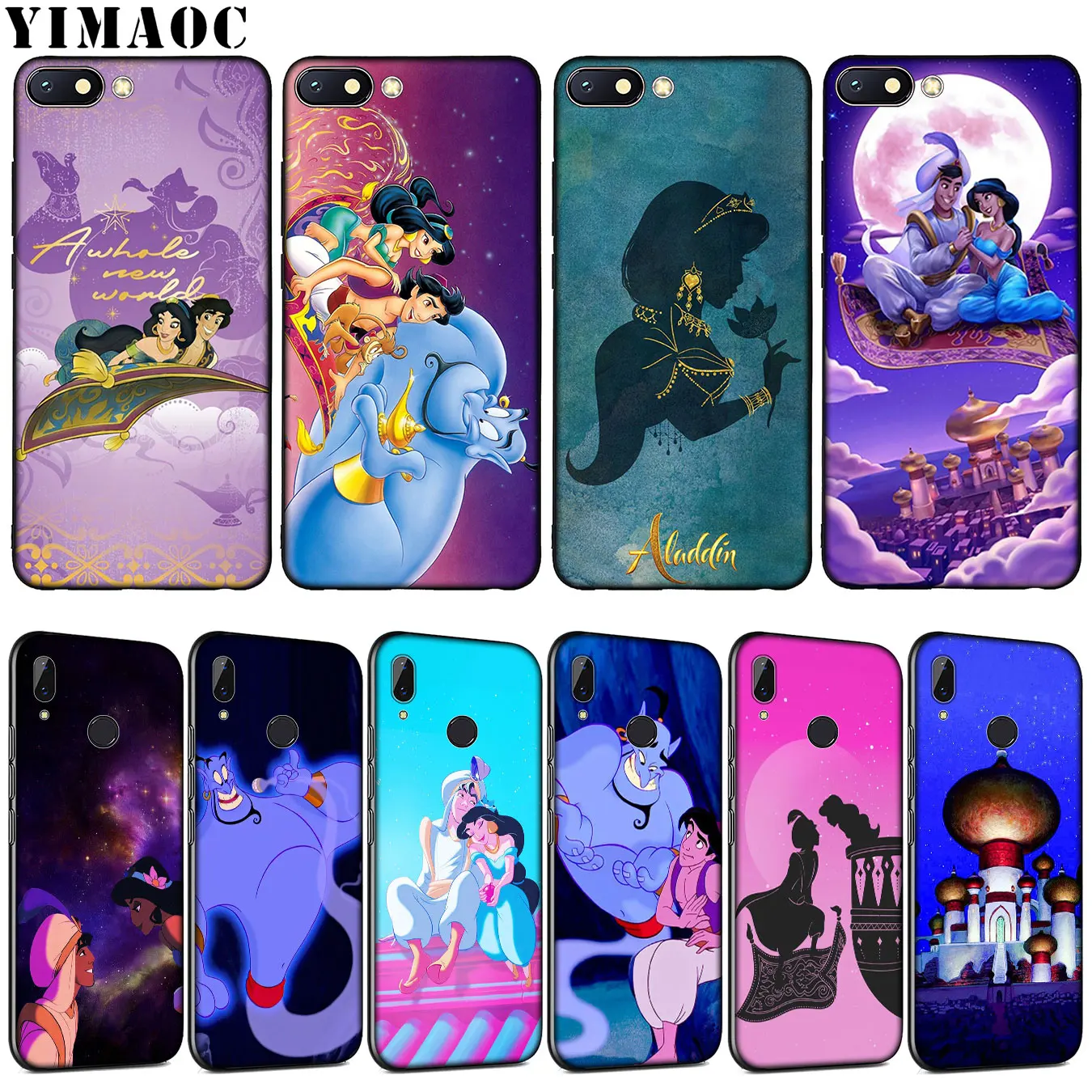 

YIMAOC Aladdin the film Soft Silicone Phone Case for Xiaomi Redmi K20 GO S2 6A 7A 4A 4X Note 8 7 5 6 Pro Plus Black TPU Cover