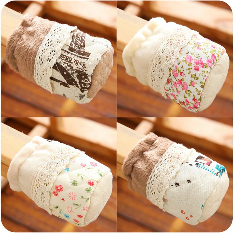 

2019 New Home Hotel Lace Flower Sock Cloth Gloves For Table Chair Legs Covers Protect Floor Fashion Modern Europe Home Cotton