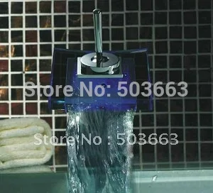 

Beautiful Big Waterfall Faucet Battery Powered Chrome Basin Sink Mixer Bathroom Tap CM0830
