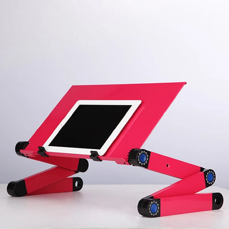 Aluminum Alloy Folding Laptop Bed Table Adjustable Laptop Cooling Stand Table Holder with Mouse Pad PC Desk Notebook Table Aluminum Alloy Folding Laptop Bed Table Adjustable Laptop Cooling Stand Table Holder with Mouse Pad PC Desk Notebook Table