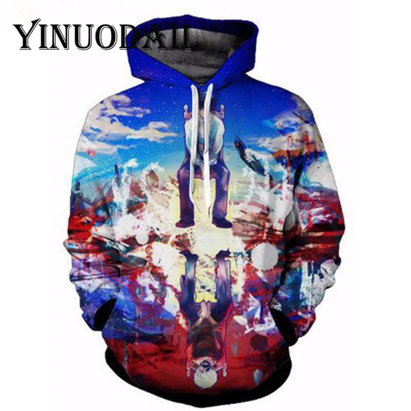 Fans Wear Tokyo Ghoul 3D Hoodies Hip Hop Sweatshirt for Men Anime Street Style Cosplay Costume