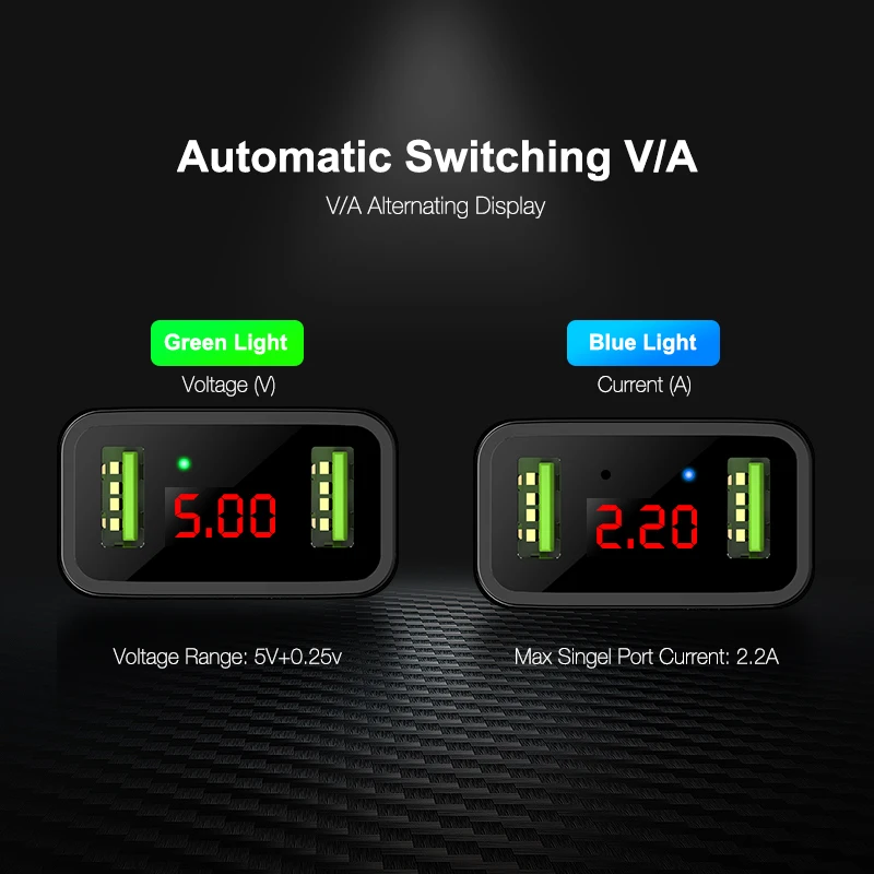 FLOVEME LED عرض 2 منافذ USB شاحن ل فون سامسونج Xiaomi باد الاتحاد الأوروبي التوصيل السفر الحائط الهاتف المحمول USB شاحن محول FLOVEME LED عرض 2 منافذ USB شاحن ل فون سامسونج Xiaomi باد الاتحاد الأوروبي التوصيل السفر الحائط الهاتف المحمول USB شاحن محول