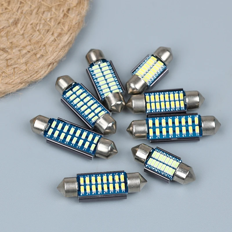 2Pcs SV8,5 C10W C5W Led 3014 SMD 12V Lamp Lighting Car Dome Bulb 31mm/36mm/39mm/42mm Canbus Led Festoon