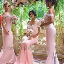 Graceful Taffeta Appliques Prom Gown Long Party Dress Sexy Bridesmaid Dress Mermaid Sweetheart Bridesmaid Dresses