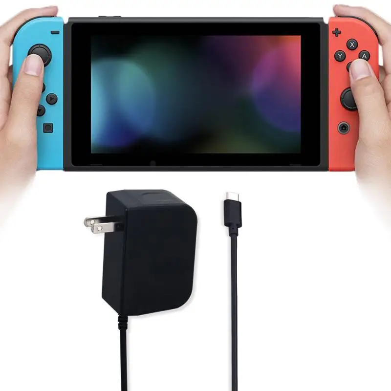 

ALLOYSEED NEW AC Adapter Power Charger US Plug Type-C Charging Cable For Nintend Switch Game Console