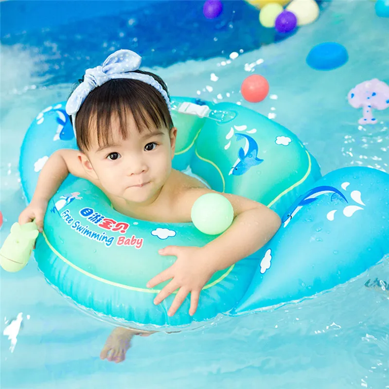 Детские аксессуары для плавания шеи кольцо надувные колеса новорожденных купальный круг бассейн плоты безопасности шеи Float кольца летние