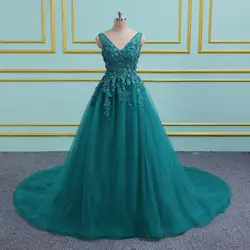 2019 vestidos de baile со склада платье для выпускного вечера es vestido de noite с v-образным вырезом Элегантные Дешевые Длинные платье для выпускного вечера