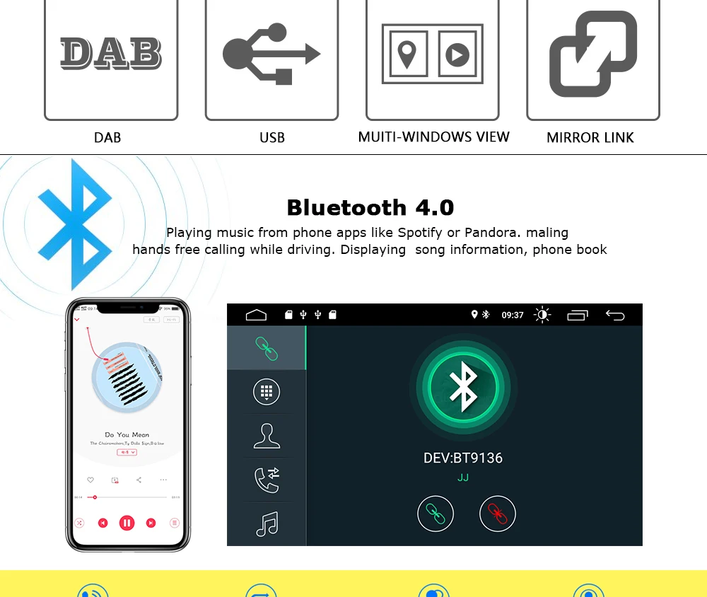 Discount Josmile Car Multimedia Player 2 Din Android 9.0 GPS For Mercedes/Benz/CLK/W203/W209/W210/W168 Vaneo/Viano/Vito W639 Autoradio 4