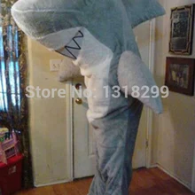 Талисман Большой Серый Акула костюм талисмана необычные платья на заказ фантазии косплей костюм тема mascotte карнавальный костюм комплекты