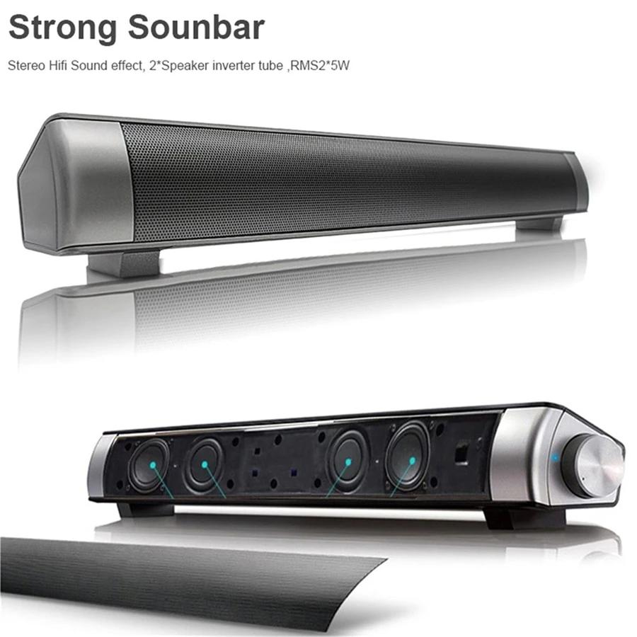 

Bluetooth Speaker Subwoofer Wireless Bluetooth Home Theater Soundbar Multimedia Speaker With LED Indicator Parlante Caixa De Som