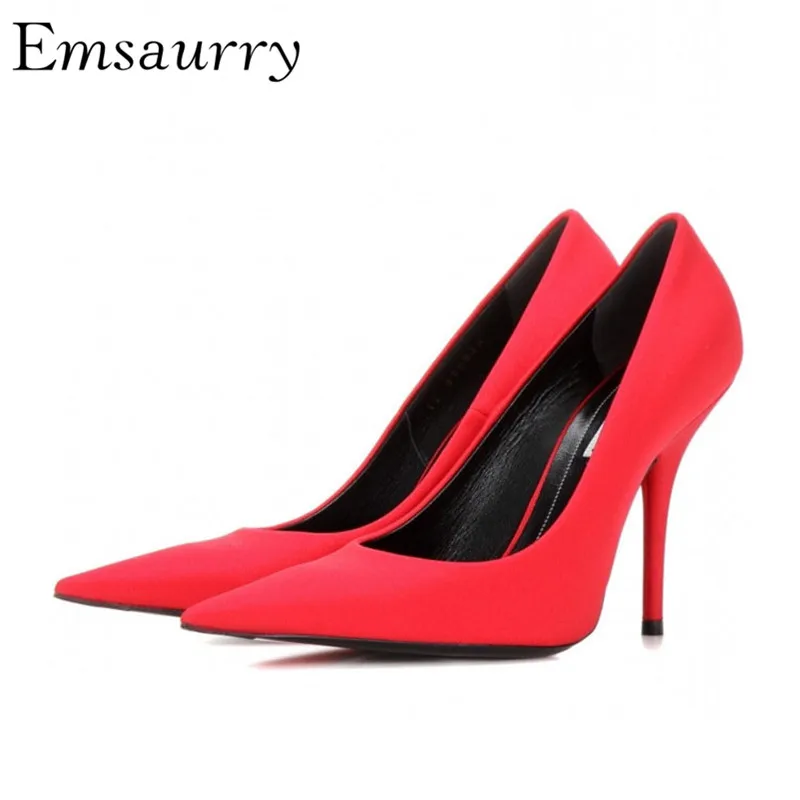

Candy Color High Heeled Pumps Sexy Pointed Toe Stiletto Heels Fashion Runway Shoes Woman Zapatos Mujer