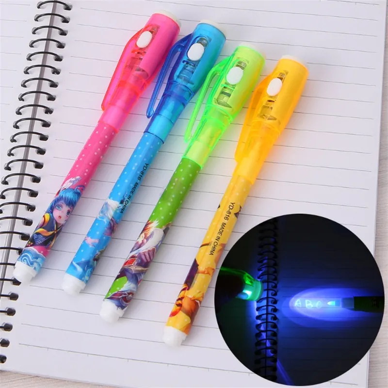 

Magic 2 In 1 UV Black Light Combo Creative Stationery Invisible Ink Pen School Stationery