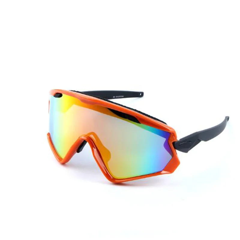 Велосипедные очки Горный мотоцикл велосипед дорожный велосипед спортивные солнцезащитные очки мужские 100 велосипедная оптика Gafas Ciclismo - Цвет: Оранжевый