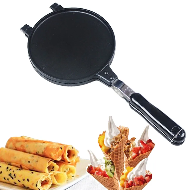DIY Egg Waffle Pan Non Stick Pan Cake Crispy Egg Roll Bakeware Omelet