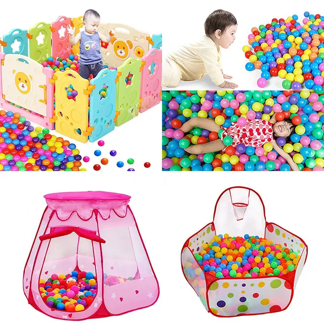 100/200pcs 5.5cm Balls Pool Balls Soft Plastic Ocean Ball For Playpen Colorful Soft Stress Air Juggling Balls Sensory Baby Toy 2