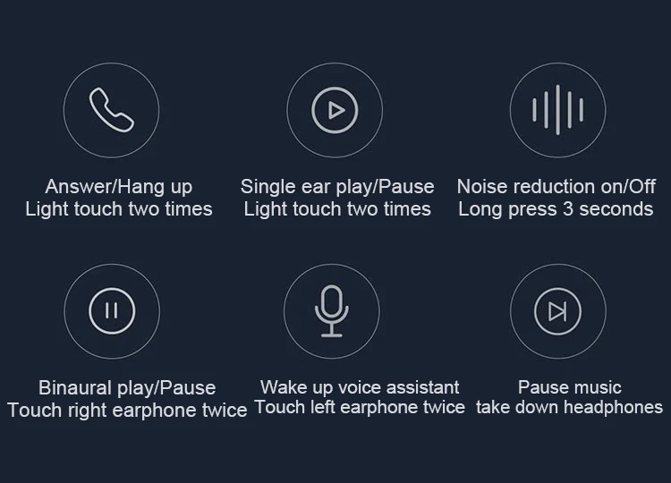Stock Xiaomi Air TWS Headset Bluetooth True Wireless Stereo Sport Earphone ANC Noise Cancelling Smart Touch Bilateral Call Earphone (7)