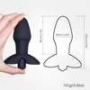 10 Speeds Vibrator Anal Plug Sex Toys for Men/ Women, Black Medical Silicone Butt Plug Sex Products for Adult ► Photo 3/6