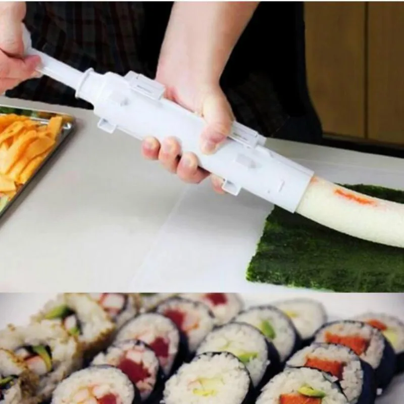 

Sushi Maker Roller Roll Mold Sushi Roller Bazooka Rice Meat Vegetables DIY Sushi Making Machine Kitchen Sushi Tools