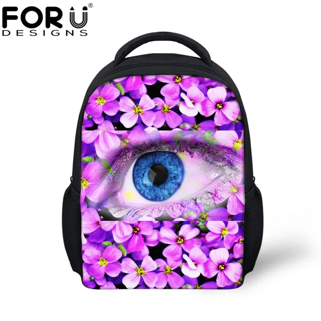 Forudesigns Small School Bags For S 3d Eyes Kindergarten Baby Forudesigns Small School Bags For S 3d Eyes Kindergarten Baby Book Kids Pretty Flower Design