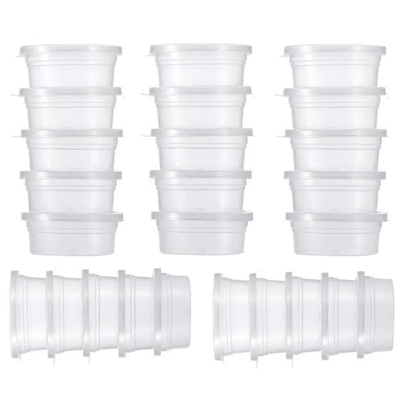 25 Pc High-quality Slime Storage Containers Foam Ball Storage Cups Containers With Lids Small Sundries Storage box  #3d11 (2)