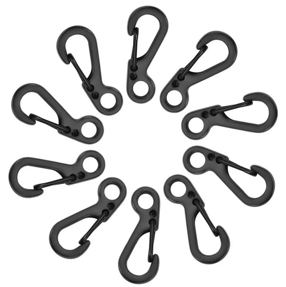 10 قطعة/الوحدة البسيطة SF الربيع شنقا مشبك على ظهره المشابك تسلق Carabiners EDC المفاتيح التخييم Paracord أدوات تكتيكية لحفظ الحياة والعتاد