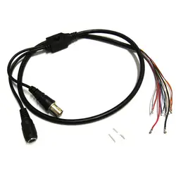 2 шт. 80 см BNC видео DC12V Мощность OSD Управление помощью соединительного кабеля аналоговая камера видеонаблюдения плате модуля Кнопка меню