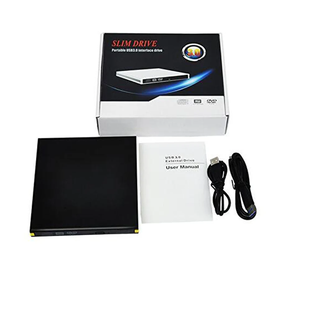 Внешний CD/DVD RW корпус USB 3,0 Корпус 12,7 мм SATA Оптический Дисковод чехол для ноутбука ноутбук без драйвера