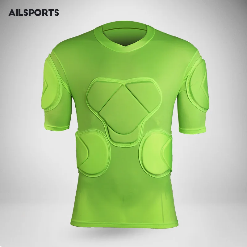 Image 2017 New men sport safety protection thicken gear Rugby soccer goalkeeper jerseys knee pads tops elbow football padded protector
