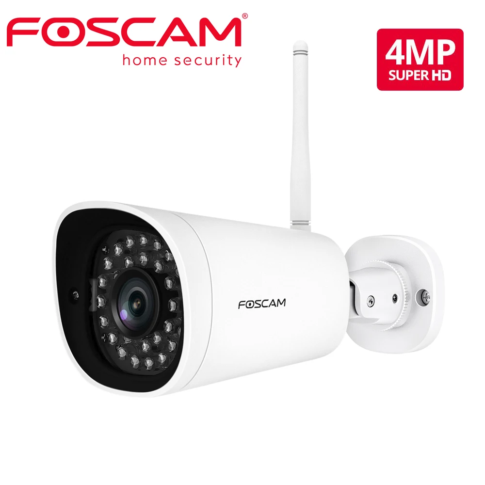 Foscam G4P Super HD 4MP(2K) WiFi Водонепроницаемая камера безопасности с обнаружением