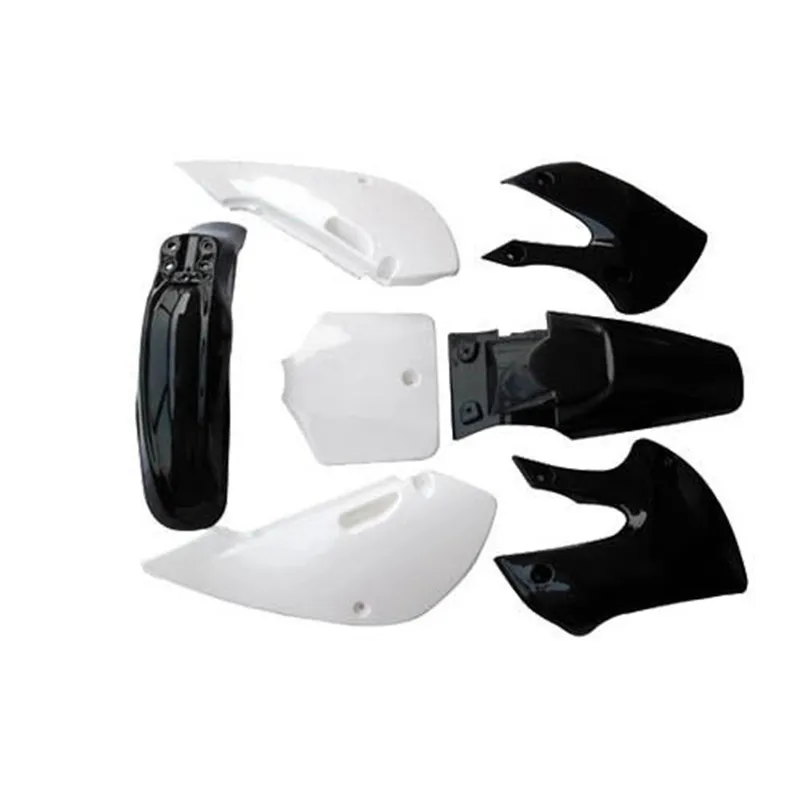 Комплект пластиковых обтекателей полный корпус крылья брызговики для Kawasaki KX 65 KLX