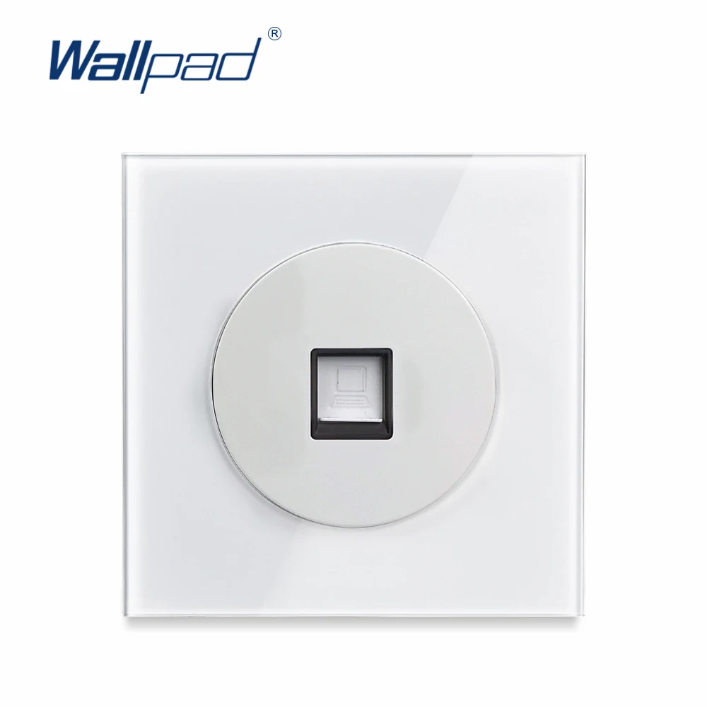 Wallpad L6 белое стекло одинарный интернет разъем компьютерная Синхронизация данных