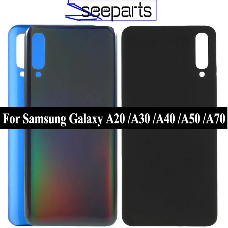 Задняя крышка аккумулятора для Samsung Galaxy A20 A30 A40 A50 A70 стеклянная A205F A305F A405F A505F