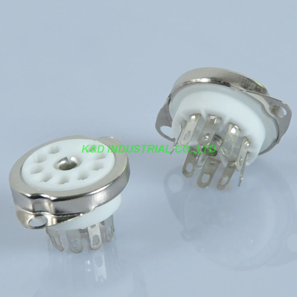 5 шт. 9pin керамическая Трубная розетка B9A 6DJ8 12AX7 ECC83 CV492 12AU7 6922 ECC82 клапан|tube socket ceramic|tube