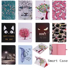 Para iPad Pro Moda Bonito Dos Desenhos Animados Pintado Stand Caso de Couro Da Aleta sFor Apple iPad Pro 12.9 “Caso Smart Cover Auto Sono Wake Up