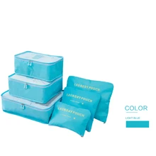 6 шт./компл. дорожная сумка для хранения одежды чехол для белья Чемодан Организатор Портативный контейнер водонепроницаемый ящик для хранения Для мужчин Duffle Bag Нейлон