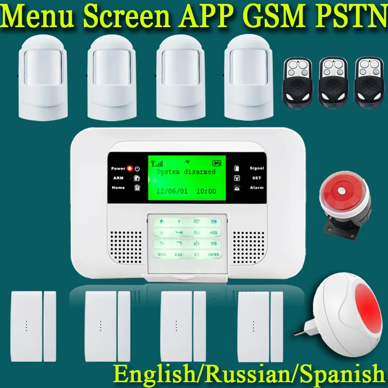 Бесплатная доставка Беспроводной SMS GSM Главная PSTN сигнализация Дома