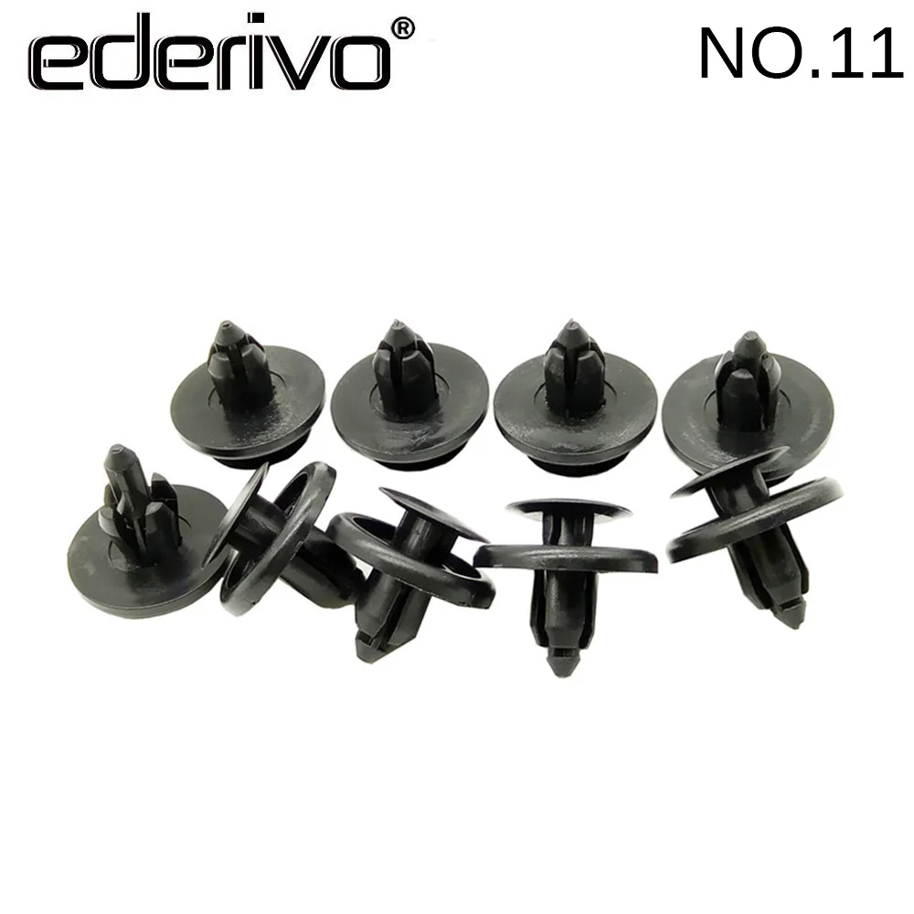 Ederivo 1pcs 7mm Auto Door Panel Fastener Clips Car Bumper Mudguard